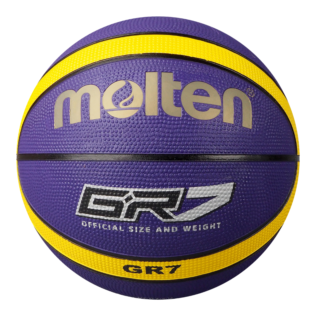 Molten BGR Rubber Basketball - Purple/Yellow