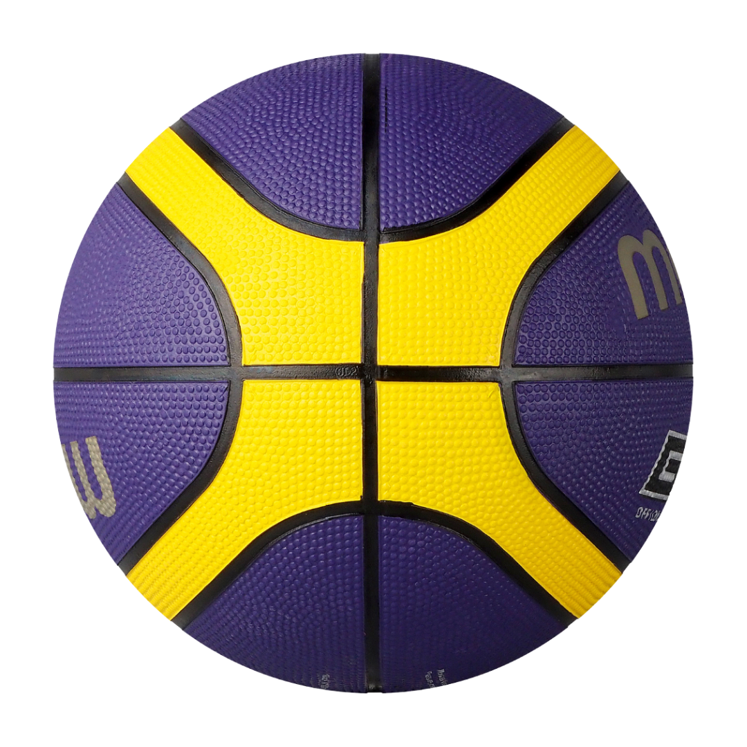 Molten BGR Rubber Basketball - Purple/Yellow